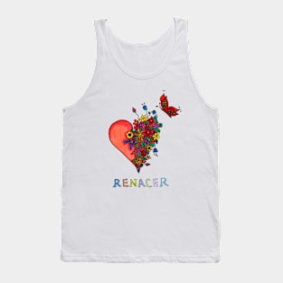 Renacer Heart Flowers Tank Top